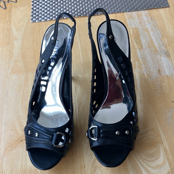 Guess women’s Rosetta Stiletto black leather - Picture 2 of 7